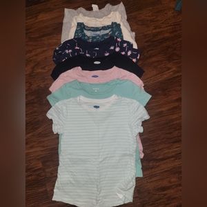Toddler Girls Lot Short and Long Sleeve Shirts - 8 total pieces